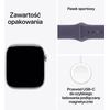 Apple Watch Series 11 GPS + Cellular 46mm Silver Aluminium Case with Purple Fog Sport Band - S/M - MFCP4ET/A