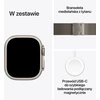 Išmanusis laikrodis Apple Watch Ultra 3 GPS + Cellular 49mm su natūralaus titano korpusu ir natūralaus titano Milano apyranke - Small