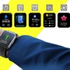 Išmanusis laikrodis Bemi SmartWatch Exo Juodas + Silikoninis dirželis Raudonas / Raudonas vynas