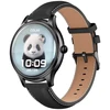 Išmanusis laikrodis COLMI L28 Smart Watch (juodas silicone + juodas leather strap)