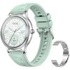 Išmanusis laikrodis COLMI L28 Smart Watch (Sidabrinis-žalias + sidabrinis steel strap)
