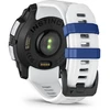 Išmanusis laikrodis Garmin Instinct® 3 – 45 mm, Solar, Baltojo akmens spalvos su baltojo akmens spalvos / mėlynu dirželiu