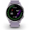 Išmanusis laikrodis Garmin Approach® J1, sidabrinis aliumininis korpusas su alyvos spalvos „ComfortFit“ medžiaginiu dirželiu | 010-03898-10