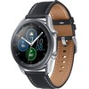 Išmanusis laikrodis Samsung Galaxy Watch3 (41 mm), Sidabrinės spalvos korpusas su juodos spalvos odiniu dirželiu