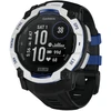 Išmanusis laikrodis Garmin Instinct 3 – 50 mm, Solar, Baltojo akmens spalvos su juodu / mėlynu dirželiu