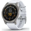 Išmanusis laikrodis Garmin epix™ Pro (Gen 2) – Sapphire Edition, 47 mm, Titano spalvos korpusas su baltos spalvos dirželiu