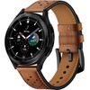 Tech Protect Išmaniojo laikrodžio Samsung Galaxy 4 odinis dirželis, Rudos spalvos, 40/42/44/46m