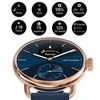 Išmanusis laikrodis „Withings Scanwatch 2“ – laikrodis su EKG funkcija, pulso ir SPO2 matavimu, taip pat fizinio aktyvumo ir miego matavimu (38 mm, mėlynai rožinio aukso spalvos)