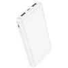 Powerbank Hoco 10000 mAh 2.1A J100 baltas