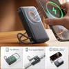 Joyroom JR-PBM02 išorinė baterija 22,5 W 10000 mAh 3in1 magnetinė indukcinė suderinama su „MagSafe“ su įmontuotu laidu – juodos spalvos