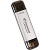 Kietasis diskas Transcend EXTERNAL SSD 512GB ESD310S USB - 10GBPS TYPE C/A Sidabrinis
