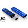 Pendrive iStorage datAshur PRO+C 512GB Mėlyna (IS-FL-DA3C-256-512)