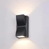 Sieninis šviestuvas Italux 6W LED sieninis fasado šviestuvas EDGAR, juodas, 3000K