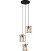 Italux Pakabinamas šviestuvas Kalula PND-78901-3A-BK+AMB