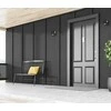 Sieninis šviestuvas Italux 4W LED sieninis fasado šviestuvas PORSO, juodas, 4000K