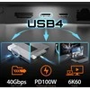 j5create j5sukurkite USB HUB 4K60 ELITE PRO USB4 HUB SU