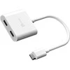 J5create – USB-C į dvigubą USB-C su vaizdo arba maitinimo tiekimu