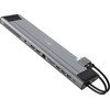 J5 Create J5sukurkite 2xusb-c m.2 nvme usb-c gen 2 prijungimo stotelę 1xhdmi/1xdisplay prievadą/3xusb3.2/2xusb-c/rj45 gigabit/ 1xm.2 nvme lizdą sidabrinė jcd552-n