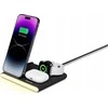 Jabees PowerGlow 4w1 Įkroviklis QI na Telefonas Išmanusis laikrodis Ausinės Lampa LED / Juodas