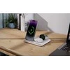 Jabees PowerGlow 4w1 Įkroviklis QI na Telefonas Išmanusis laikrodis Ausinės Lampa LED / Juodas