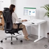 Jan Nowak Elektrinis staliukas su reguliuojamu aukščiu, stalčiumi ir belaidžiu Qi įkrovikliu, baltas, 1200 mm: ELLIS (5907367514612)