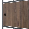 Jan Nowak Segtuvų lentyna su uždaroma spinta, biurinis, atviros lentynos, metalinis antracito/riešuto spalvos, 800x2200x400 mm: ARIEL Eco* Design (5907367512533)