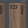 Jan Nowak Dviejų skyrių darbuotojo spintelė antracito / riešuto Eco Design* KACPER II 600 x 1800 x 500 mm