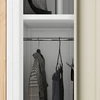 Jan Nowak darbuotojų dviejų kamerų baltas / ąžuolas sonoma Eco Design* KACPER II 600 x 1800 x 500 mm
