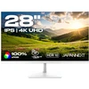 Carruzzo JAPANNEXT JN-IPS280UHD60F-PW kompiuterio monitorius 71,1 cm (28″) 3840 x 2160 pikseliai 4K Ultra HD LCD Balta