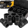 JCB Rinkinys nasadek udarowych głębokich 1'' 7el. (6-kątnych) (24-46mm)