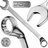 JCB 75 laipsnių kampu atviro galo veržliaraktis 22 mm