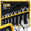 JCB 8 dalių plokščių veržliarakčių (8–24 mm) rinkinys ant lapo