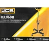 JCB hidraulinės pavarų dėžės pakėlimas 0,6 t (min. 1180 mm, h max 1990 mm)