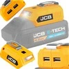 JCB USB įkrovimo adapteris su LED žibintuvėliu