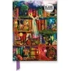 KNYGA Flame Tree Studio Aimee Stewart: Treasure Hunt Bookshelves (Foiled Blank Journal)