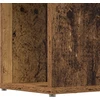 TV staliukas TV spintelių komplektas 80 x 24 x 156 cm Ruda Apdirbta mediena