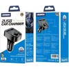 Jellico F10 Bluetooth 5.0 FM / MP3 siųstuvas + automobilio greitasis įkroviklis 2x USB QC 3.0 3.1A LED juodas
