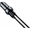 JELLICO automobilinis įkroviklis F4 PD 20W 1xUSB-C + 1xUSB QC3.0 + laidas „Lightning“ Juodas