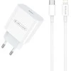 JELLICO sieninis pakrovėjas AK180 PD 20W 1xUSB-C + laidas USB-C - Lightning Baltas