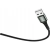 Jellico B12 Neilona Pīts Universāls USB-C uz USB Datu &amp; Ātrās 3.1A Uzlādes kabelis 2m Melns
