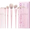Jessup Crystal Rožinė Makeup Brushes komplektas pędzli do makijażu T495 14szt.