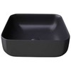 Masterjero Umywalka JetWorld WASHBASIN CATANIA 385X385X140 Matinis Juodas