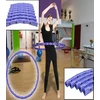 Jocca Hula Hop 6193 su 1kg apkrova, masažu, 100 cm, sulankstomas, pilvui ir juosmeniui