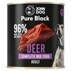 JOHN DOG Pure Juodas elnias – drėgnas ėdalas šunims – 800g