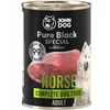 JOHN DOG Pure Juodas Special Edition Horse – drėgnas ėdalas šunims – 400g