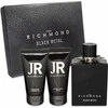 Set John Richmond: Juodas Metal Natural Cleansing Dušo želė, 50 ml + Juodas Metal Losjonas kūnui, 50 ml + Juodas Metal Eau De Parfum For Men, 100 ml