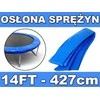 Mėlyna 427 cm batuto spyruoklių apsauga