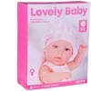 Jokomisiada Baby Doll Newborn dėvi rožinės spalvos kepurės suknelę + triušis ZA 5007 RO