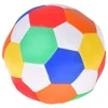 Jokomisiada Soft colorful plush ball made of eco-leather, 15 cm, rag ZA5682