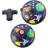Lean Toys Šviečiantis erdvės diskas su šviesos ir garso efektais